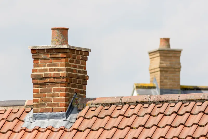 Brick chimneys and flashings